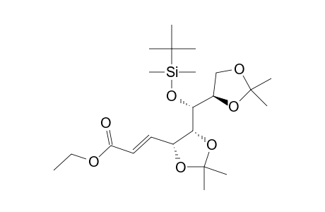 ETHYL-TRANS-2,3-DIDEOXY-4,5:7,8-DI-O-ISOPROPYLIDENE-6-O-TERT.-BUTYL-DIMETHYLSILYL-D-GLUCO-2-OCTONENATE
