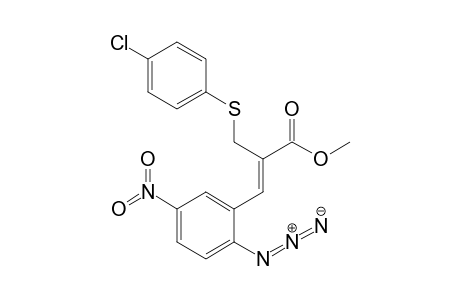 (Z)-Methyl 3-(2-azido-5-nitrophenyl)-2-[(4-chlorophenyl)thiomethyl]-propenoate