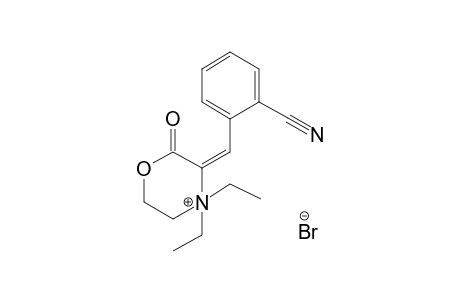 3-(2-Cyano-benzylidene)-4,4-diethyl-2-oxo-morpholin-4-ium bromide