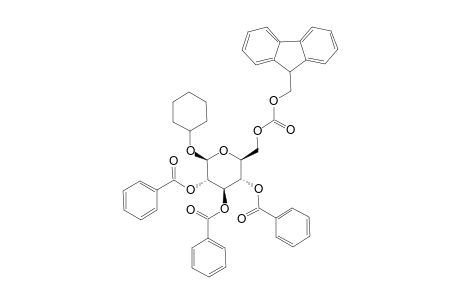 CYCLOHEXYL-2,3,4-TRI-O-BENZOYL-6-O-9-FLUORENYLMETHYLOXYCARBOXYL-BETA-D-GLUCOPYRANOSIDE