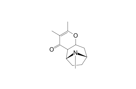 Cyclohepta[b]pyran-5,8-imin-4(4aH)-one, 5,6,7,8,9,9a-hexahydro-2,3,10-trimethyl-