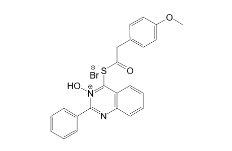 3-Hydroxy-2-phenyl-4-(p-methoxyphenacylthio)quinazolinium bromide