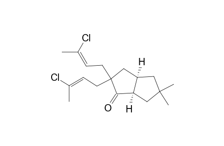 1(2H)-Pentalenone, 2,2-bis(3-chloro-2-butenyl)hexahydro-5,5-dimethyl-, cis-(.+-.)-