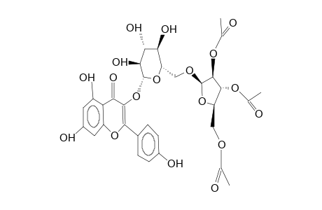 KAEMPFEROL-3-[2''',3''',5'''-TRIACETYL-ALPHA-L-ARABINOFURANOSYL-(1->6)-BETA-D-GLUCOPYRANOSIDE]