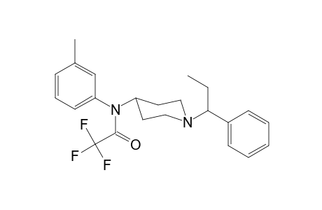 N-3-Methylphenyl-N-[1-(1-phenylpropyl)piperidin-4-yl]trifluoroacetamide