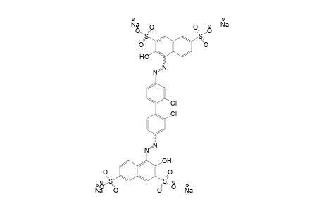 2,7-Naphthalenedisulfonic acid, 4,4'-[(2,2'-dichloro[1,1'-biphenyl]-4,4'-diyl)bis(azo)]bis[3-hydroxy-, tetrasodium salt