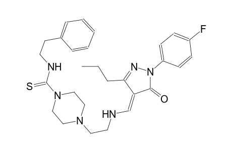 1-piperazinecarbothioamide, 4-[2-[[(E)-[1-(4-fluorophenyl)-1,5-dihydro-5-oxo-3-propyl-4H-pyrazol-4-ylidene]methyl]amino]ethyl]-N-(2-phenylethyl)-