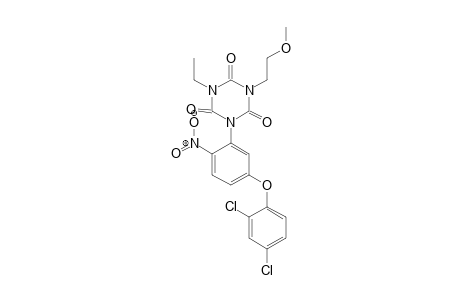 1,3,5-Triazine-2,4,6(1H,3H,5H)-trione, 1-[5-(2,4-dichlorophenoxy)-2-nitrophenyl]-3-ethyl-5-(2-methoxyethyl)-