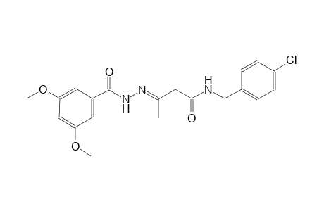 benzoic acid, 3,5-dimethoxy-, 2-[(E)-3-[[(4-chlorophenyl)methyl]amino]-1-methyl-3-oxopropylidene]hydrazide