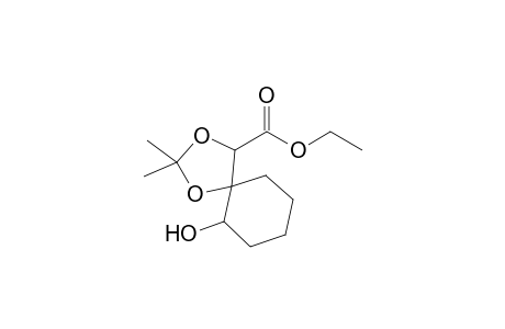 4-Ethoxycarbonyl-2,2-dimethyl-1,3-dioxaspiro[4.5]decan-6-ol