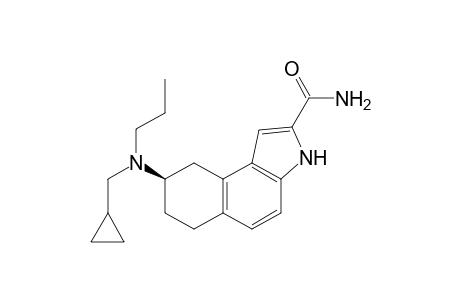 (+)-(R)-2-Carbamoyl-N-(cyclopropylmethyl)-N-propyl-8-amino-6,7,8,9-tetrahydro-3H-benzo[e]indole