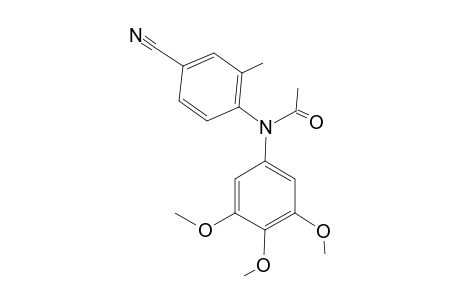 N-(4-cyano-2-methyl-phenyl)-N-(3,4,5-trimethoxyphenyl)acetamide