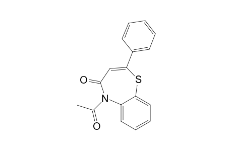 1,5-Benzothiazepin-4(5H)-one, 5-acetyl-2-phenyl-
