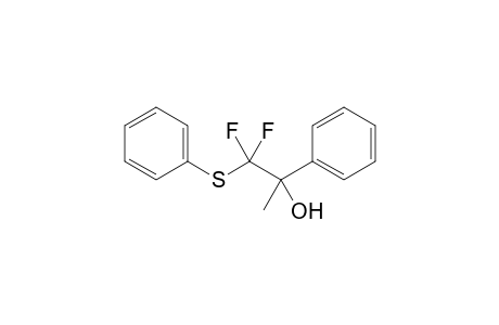 1,1-Difluoro-2-phenyl-1-(phenylsulfanyl)propan-2-ol