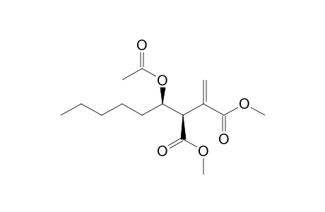 (1'R*,2R*)-2-(1'-Acetoxyhexyl)-3-methylenesuccinic acid dimethyl ester