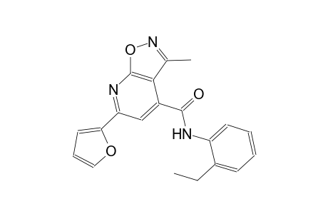 isoxazolo[5,4-b]pyridine-4-carboxamide, N-(2-ethylphenyl)-6-(2-furanyl)-3-methyl-