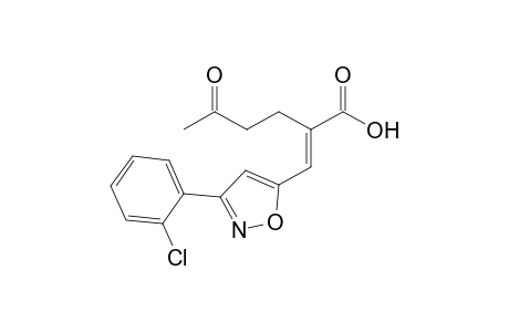 (E)-2-[3-(2-Chlorophenyl)isoxazol-5-yl]methylene-5-oxohexanoic acid