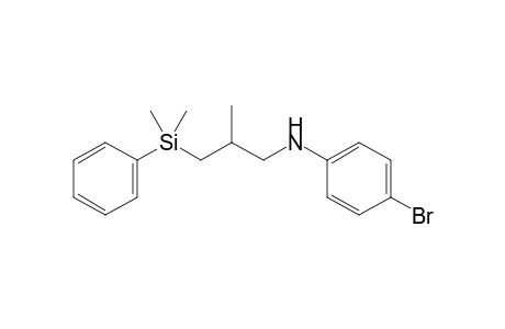 N-(2-Methyl-3-(dimethyl(phenyl)silyl)propyl)-4-bromoaniline