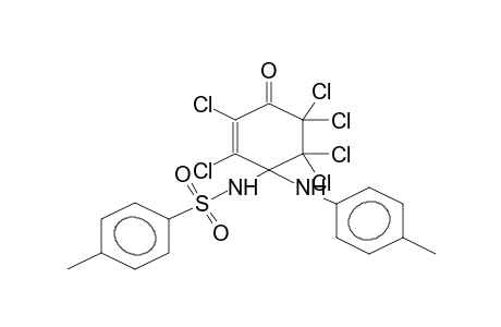 4-[N-(PARA-TOLYLSULPHONYL)AMINO]-4-[N-(PARA-TOLYL)AMINO]-2,3,5,5,6,6-HEXACHLOROCYCLOHEX-2-ENONE