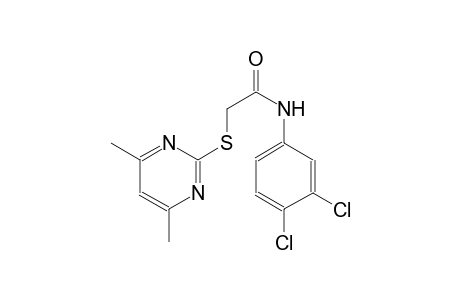 N-(3,4-dichlorophenyl)-2-[(4,6-dimethyl-2-pyrimidinyl)sulfanyl]acetamide