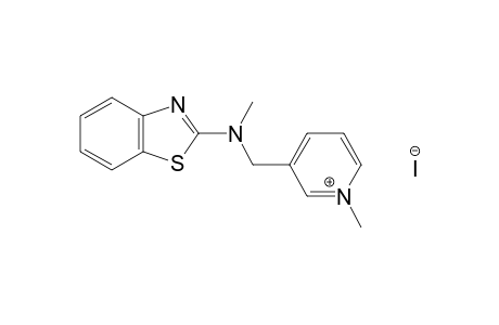 3-{[(2-benzothiazolyl)methylamino]methyl}-1-methylpyridinium iodide