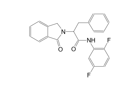 N-(2,5-difluorophenyl)-2-(1-oxo-1,3-dihydro-2H-isoindol-2-yl)-3-phenylpropanamide