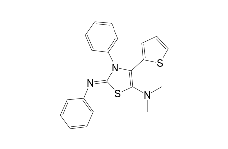 5-(Dimethylamino)-4-(2'-thienyl)-3-phenyl-2-(phenylimino)-2,3-dihydrothiazole