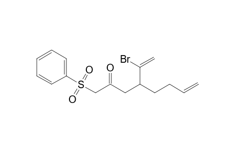 4-(1-Bromovinyl)-1-(phenylsulfonyl)oct-7-en-2-one