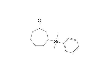 3-(Dimethyl(phenyl)silyl)cycloheptanone