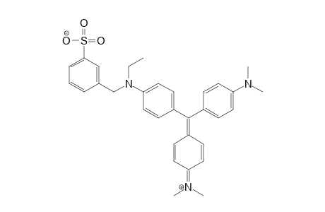 Benzenemethanaminium, N-[4-[bis[4-(dimethylamino)phenyl]methyl]-2,5-cyclohexadien-1-ylidene]-N-ethyl-3-sulfo-, hydroxide, inner salt