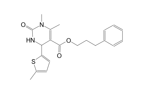 3-Phenylpropyl 1,6-dimethyl-4-(5-methyl-2-thienyl)-2-oxo-1,2,3,4-tetrahydro-5-pyrimidinecarboxylate