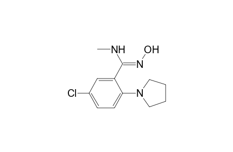 (Z)-5-Chloro-N-methyl-2-(1'-pyrrolidinyl) benzamidoxime