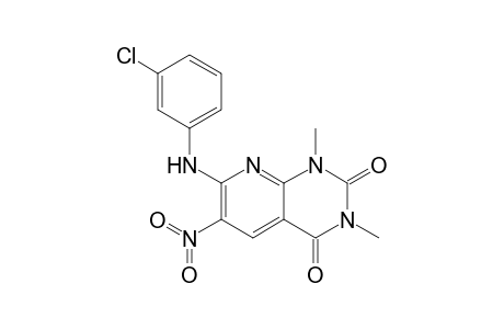 1,3-Dimethyl-7-(3-chlorophenyl)amino-6-nitro-2,4-dioxo-1,2,3,4-tetrahydropyrido[2,3-d]pyrimidine