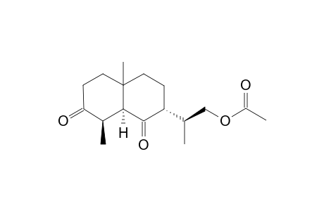 (11S)-12-Acetoxy-4.beta.,5.alpha.,7.alpha.-eudesmane-3,6-dione