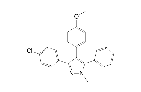 3-(4-Chlorophenyl)-4-(4-methoxyphenyl)-1-methyl-5-phenyl-1H-pyrazole