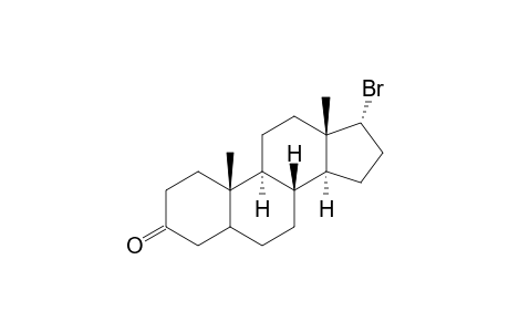 Androstan-3-one, 17-bromo-, (17.alpha.)-