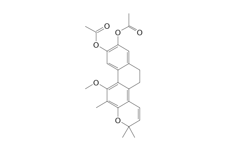(8-acetyloxy-11-methoxy-2,2,12-trimethyl-5,6-dihydronaphtho[7,8-f]chromen-9-yl) acetate