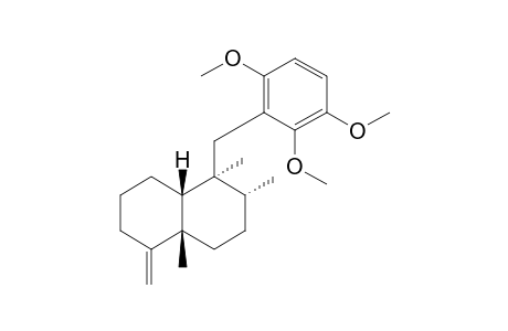 (4aR*,5S*,6R*,8aS*)-5-[(2,3,6-Triimethoxyphenyl)methyl]-1-methylene-5,6,8a-trimethyldecahydronaphthalene