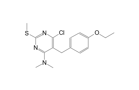 N-[6-chloro-5-(4-ethoxybenzyl)-2-(methylsulfanyl)-4-pyrimidinyl]-N,N-dimethylamine