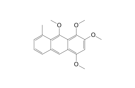 1,2,4,9-Tetramethoxy-8-methylanthracene