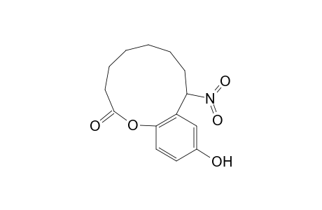 1-Benzoxacycloundecin-2(3H)-one, 4,5,6,7,8,9-hexahydro-11-hydroxy-9-nitro-