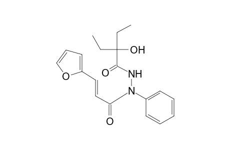 2-Ethyl-N'-[(2E)-3-(2-furyl)-2-propenoyl]-2-hydroxy-N'-phenylbutanohydrazide