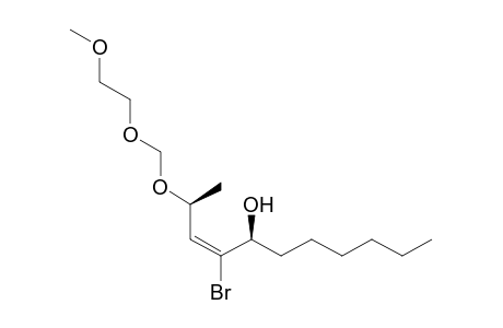 (E,2S,5S)-4-bromanyl-2-(2-methoxyethoxymethoxy)undec-3-en-5-ol