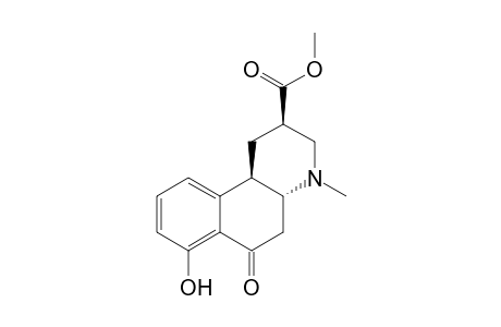 Methyl 7-hydroxy-4-methyl-6-oxo-1,2,3,4,4a,5,6,10b-octahydrobenz[f]quinoline-2-carboxylate