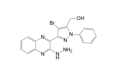 [4-bromo-3-(3-hydrazinylquinoxalin-2-yl)-1-phenyl-1H-pyrazol-5-yl]methanol