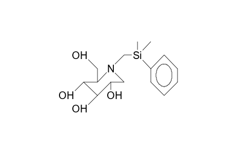 N-(Dimethylphenylsilyl)methyl-deoxynojirimycin