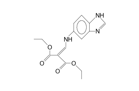 3-(5-Benzimidazolyl)amino-2-ethoxycarbonyl-prop-2-enoic acid, ethyl ester