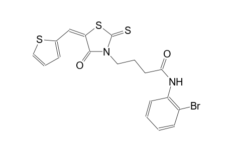 3-thiazolidinebutanamide, N-(2-bromophenyl)-4-oxo-5-(2-thienylmethylene)-2-thioxo-, (5E)-