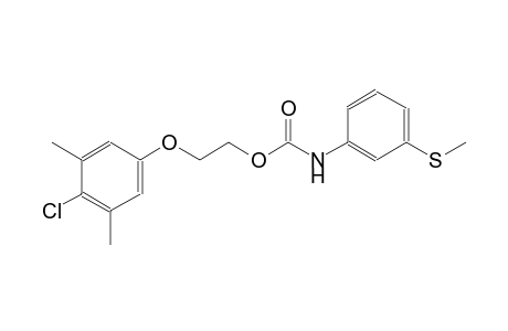 (3-Methylsulfanylphenyl)carbamic acid, 2-(4-chloro-3,5-dimethylphenoxy)ethyl ester