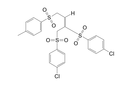(E)-1,2-bis[(p-chlorophenyl)sulfonyl]-4-(p-tolylsulfonyl)-2-butene